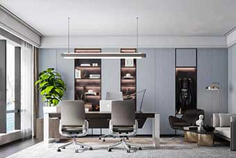 天水轻奢风格-书房