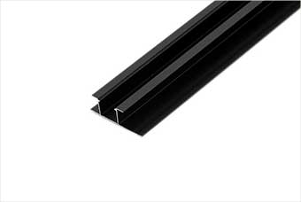 天水航空纤维墙咔铝合金带灯中条（哑黑氧化）