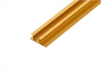 天水航空纤维墙咔铝合金带灯中条（钛金氧化）