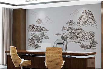 天水森佰汇航空纤维墙咔（山水之间）