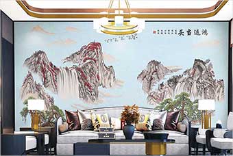 天水森佰汇航空纤维墙咔（鸿运当头）